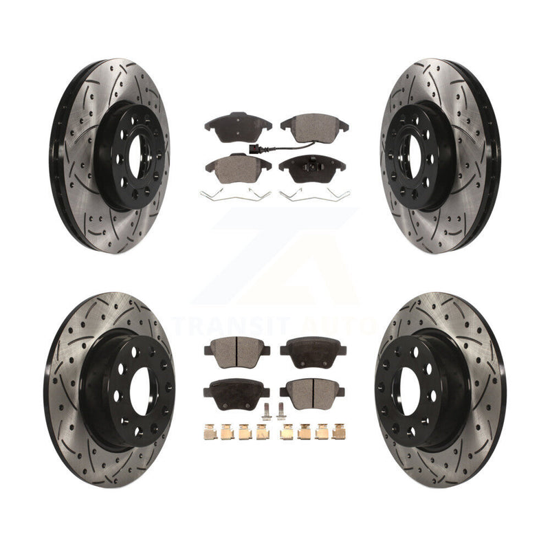 Transit Auto KDT-100308 Disc Brake Kit for 2013-2016 Volkswagen Beetle - Front and Rear
