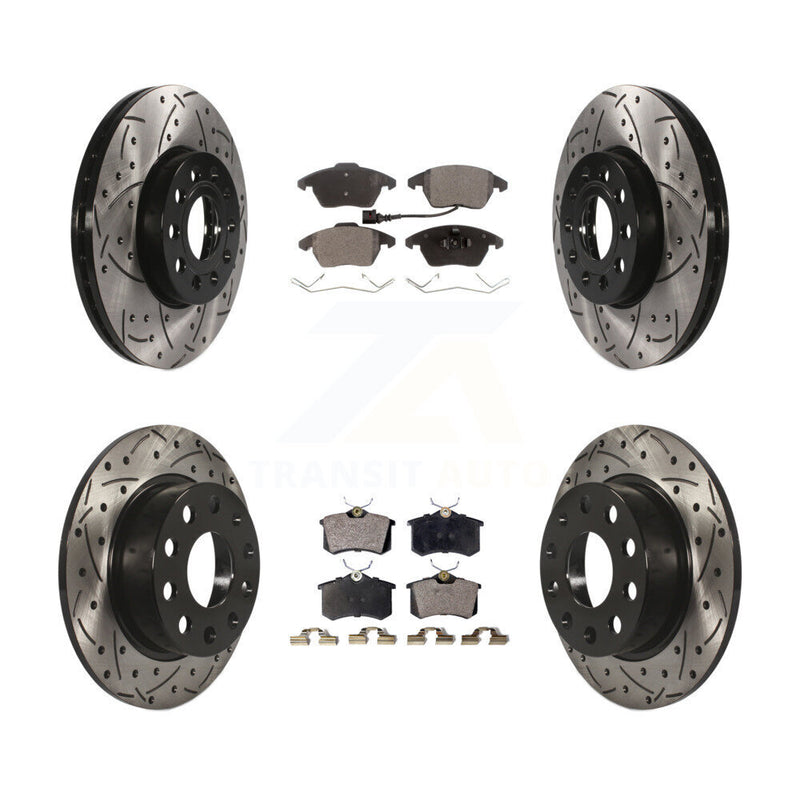Transit Auto KDT-100310 Disc Brake Kit for 2013-2018 Volkswagen Jetta, Volkswagen Beetle - Front and Rear