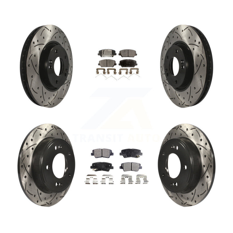 Transit Auto KDT-100314 Disc Brake Kit for 2017 Kia Forte Koup - Front and Rear