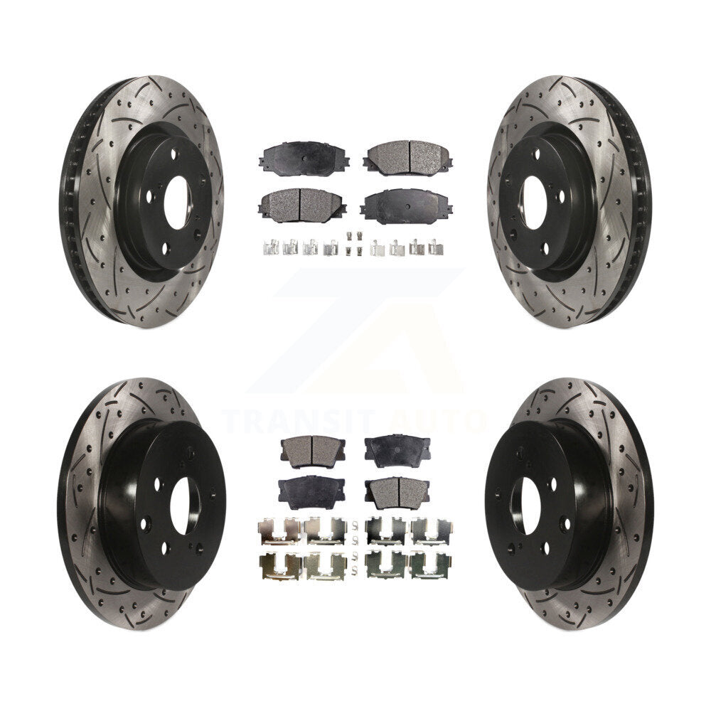 Transit Auto KDT-100317 Disc Brake Kit for 2006-2018 Toyota RAV4 - Front and Rear