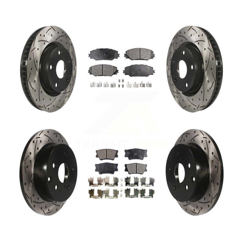 Transit Auto KDT-100317 Disc Brake Kit for 2006-2018 Toyota RAV4 - Front and Rear
