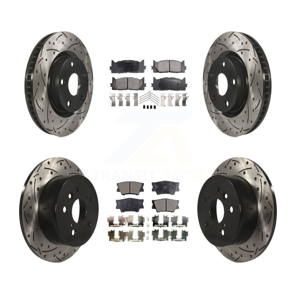 Transit Auto KDT-100318 Disc Brake Kit for 2007-2012 Toyota Avalon, Lexus ES350, Toyota Camry - Front and Rear