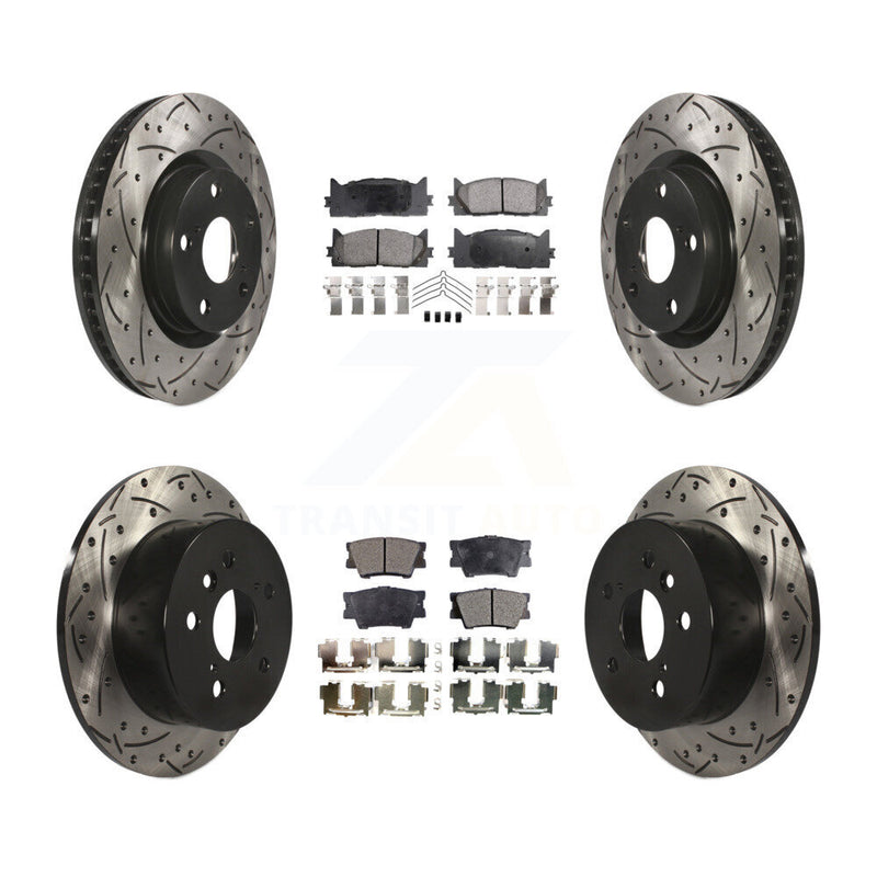 Transit Auto KDT-100318 Disc Brake Kit for 2007-2012 Toyota Avalon, Lexus ES350, Toyota Camry - Front and Rear