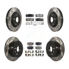 Transit Auto KDT-100319 Disc Brake Kit for 2012-2018 Lexus ES300h, Lexus ES350 and More - Front and Rear