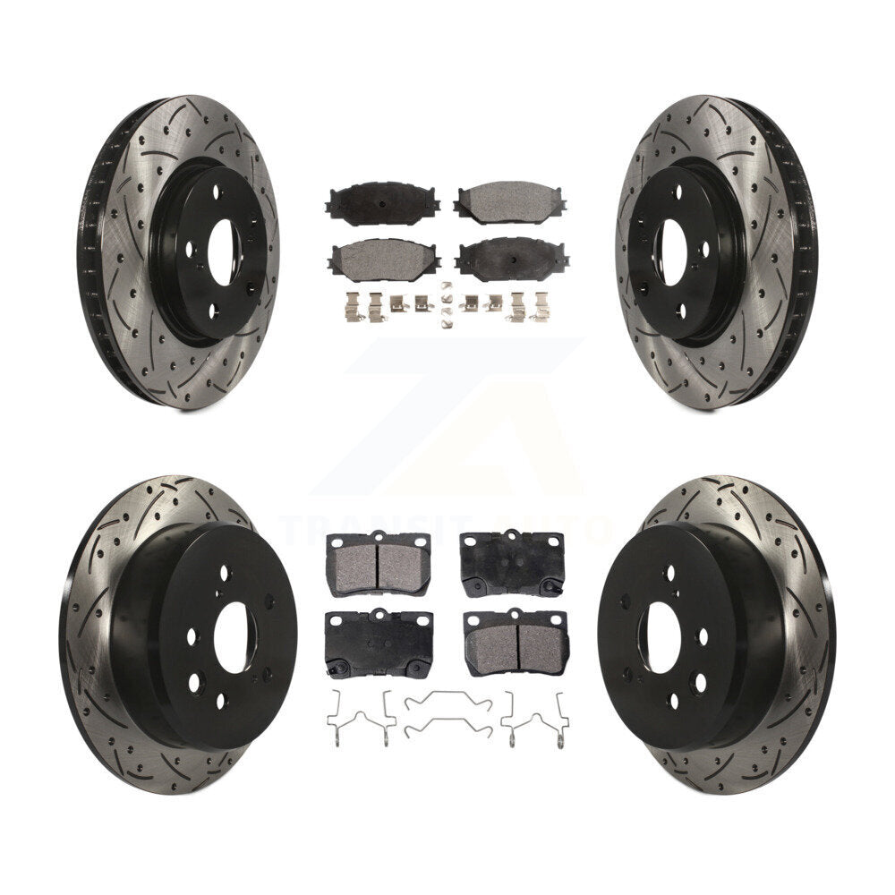 Transit Auto KDT-100321 Disc Brake Kit for 2006-2011 Lexus IS250 - Front and Rear