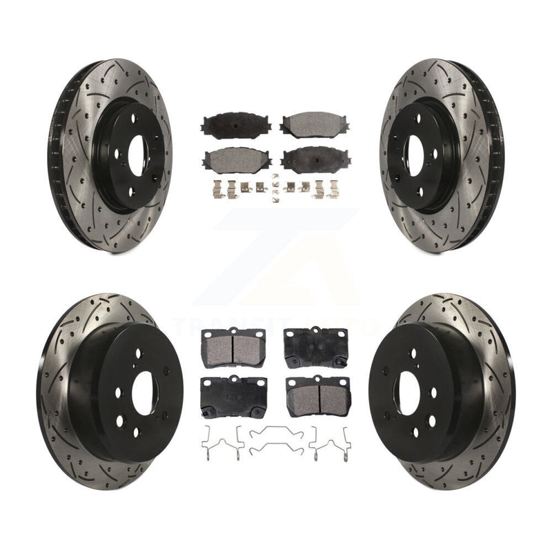 Transit Auto KDT-100321 Disc Brake Kit for 2006-2011 Lexus IS250 - Front and Rear