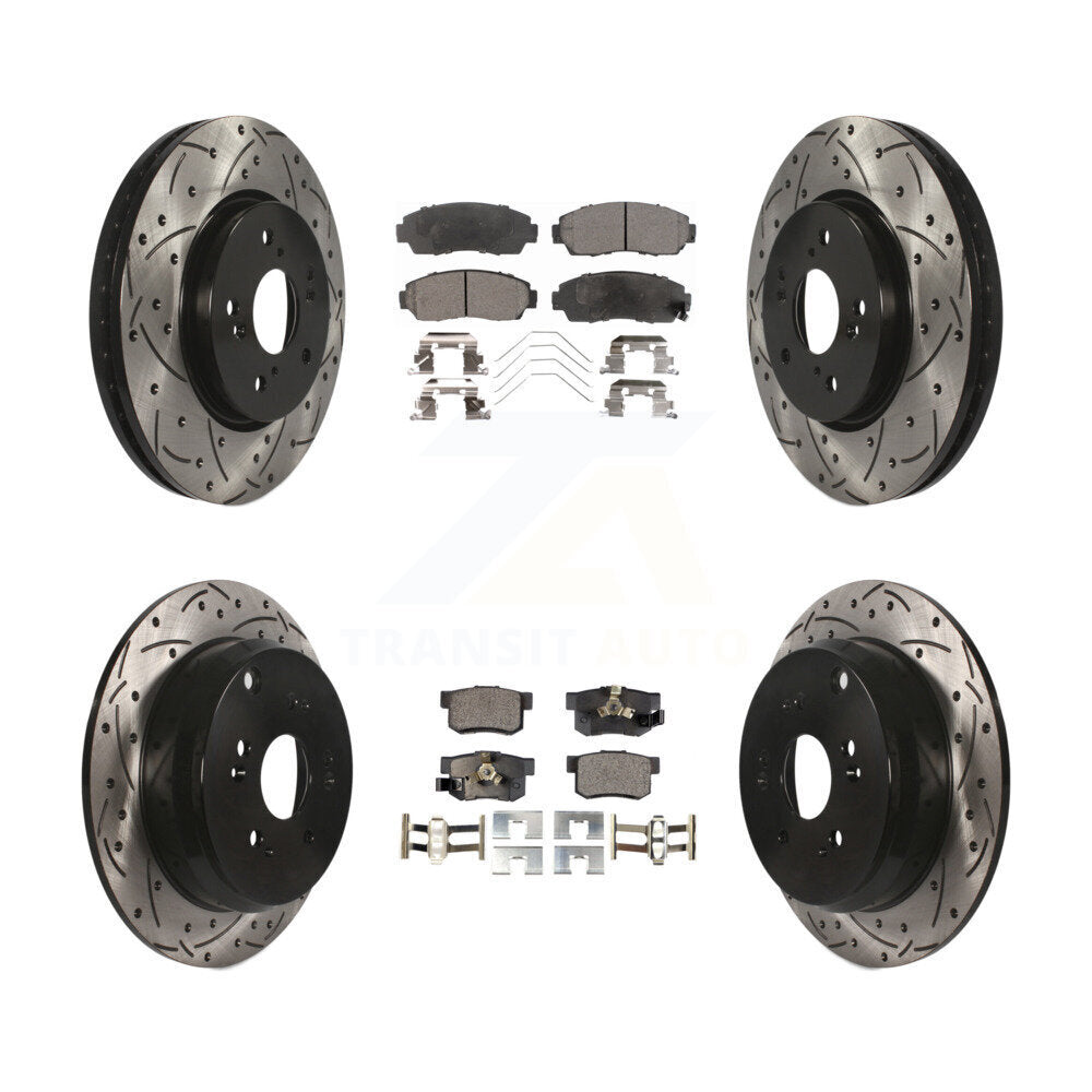 Transit Auto KDT-100325 Disc Brake Kit for 2012-2016 Honda CR-V - Front and Rear