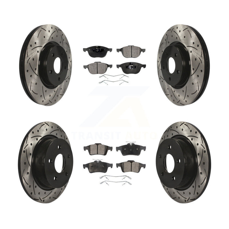 Transit Auto KDT-100328 Disc Brake Kit for 2014 Ford Transit Connect - Front and Rear