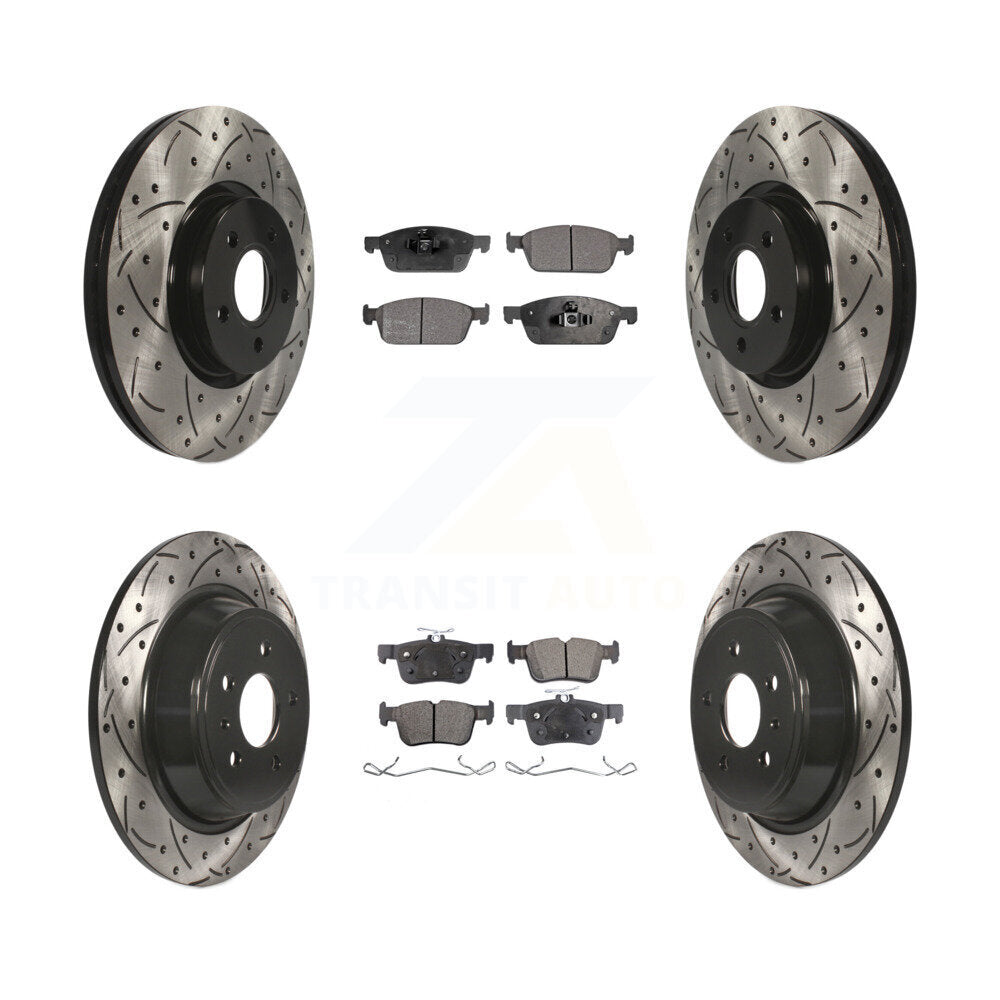 Transit Auto KDT-100330 Disc Brake Kit for 2017-2019 Lincoln MKC, Ford Escape - Front and Rear