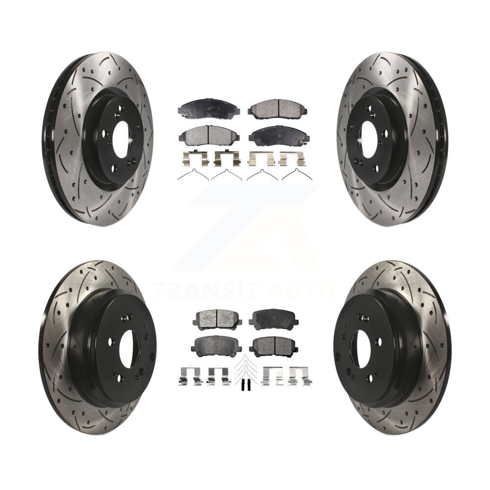 Transit Auto KDT-100332 Disc Brake Kit for 2007-2015 Acura ZDX, Honda Pilot, Acura MDX - Front and Rear