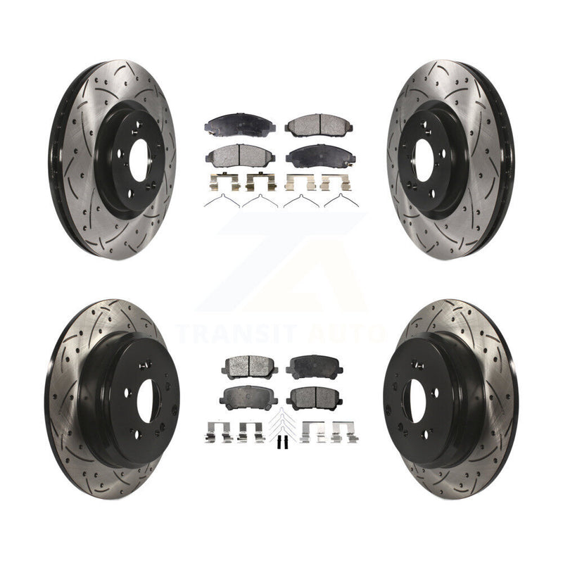 Transit Auto KDT-100332 Disc Brake Kit for 2007-2015 Acura ZDX, Honda Pilot, Acura MDX - Front and Rear