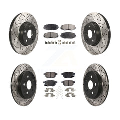 Transit Auto KDT-100342 Disc Brake Kit for 2009-2019 Toyota Corolla, Toyota Matrix, Pontiac Vibe - Front and Rear