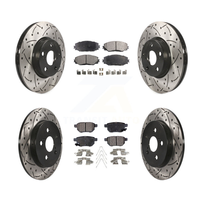 Transit Auto KDT-100342 Disc Brake Kit for 2009-2019 Toyota Corolla, Toyota Matrix, Pontiac Vibe - Front and Rear