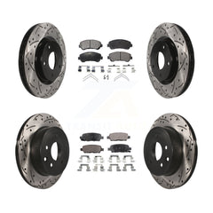 Transit Auto KDT-100344 Disc Brake Kit for 2008-2015 Nissan Rogue Select, Nissan Rogue - Front and Rear