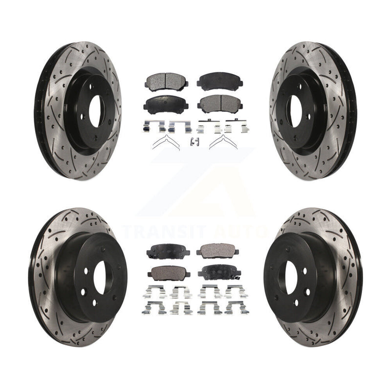 Transit Auto KDT-100344 Disc Brake Kit for 2008-2015 Nissan Rogue Select, Nissan Rogue - Front and Rear