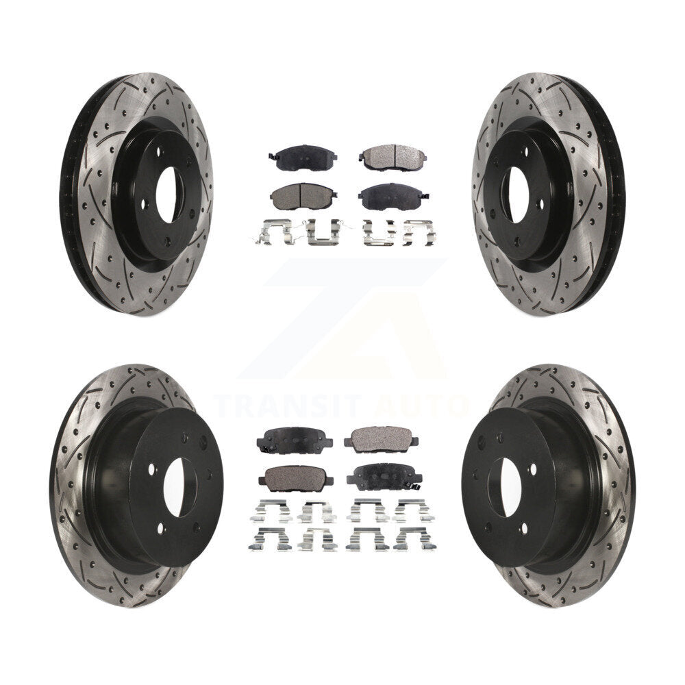 Transit Auto KDT-100345 Disc Brake Kit for 2007-2012 Nissan Sentra - Front and Rear