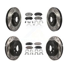 Transit Auto KDT-100347 Disc Brake Kit for 2014-2017 Nissan Juke - Front and Rear