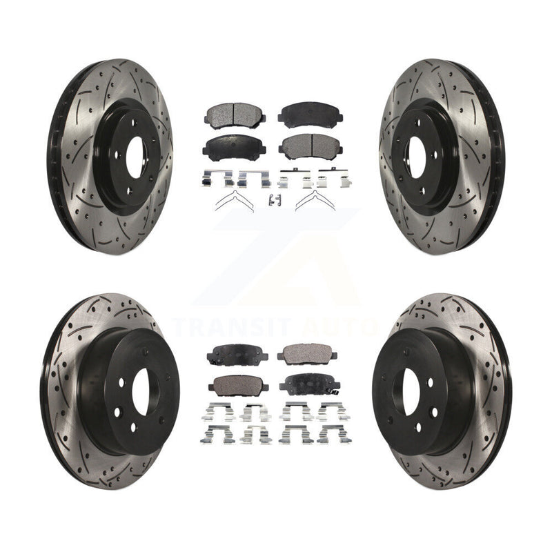 Transit Auto KDT-100347 Disc Brake Kit for 2014-2017 Nissan Juke - Front and Rear