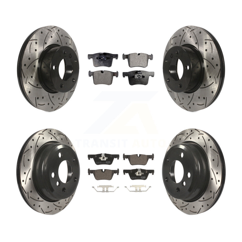 Transit Auto KDT-100348 Disc Brake Kit for 2013-2018 BMW 328d xDrive, BMW 320i xDrive - Front and Rear