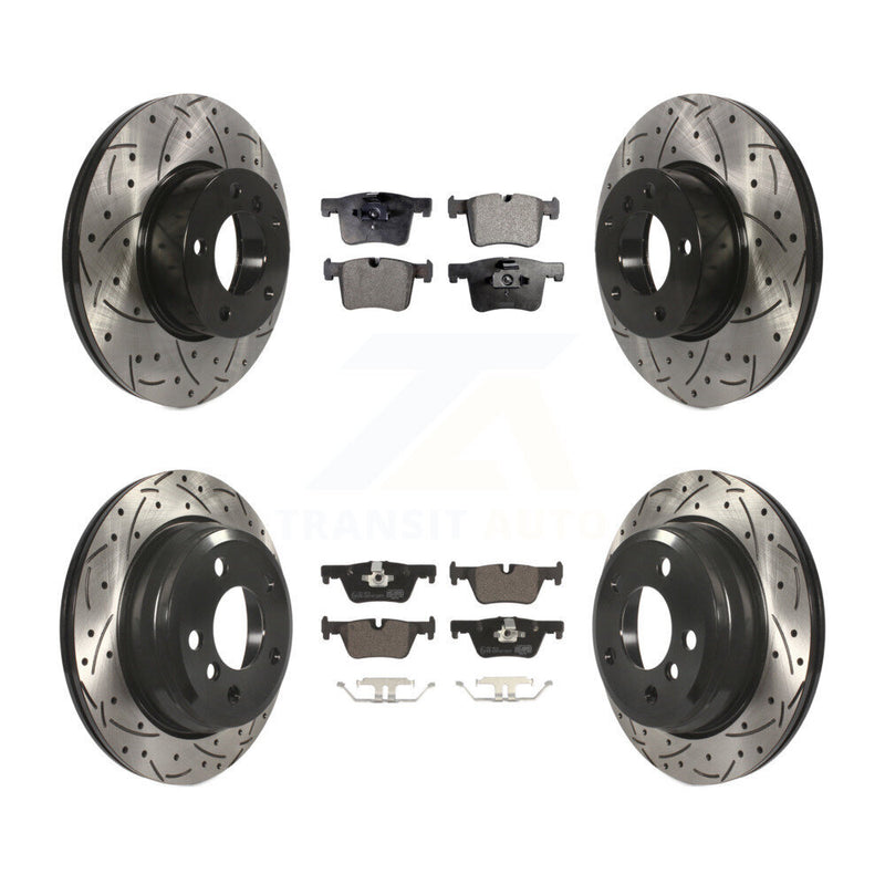 Transit Auto KDT-100348 Disc Brake Kit for 2013-2018 BMW 328d xDrive, BMW 320i xDrive - Front and Rear