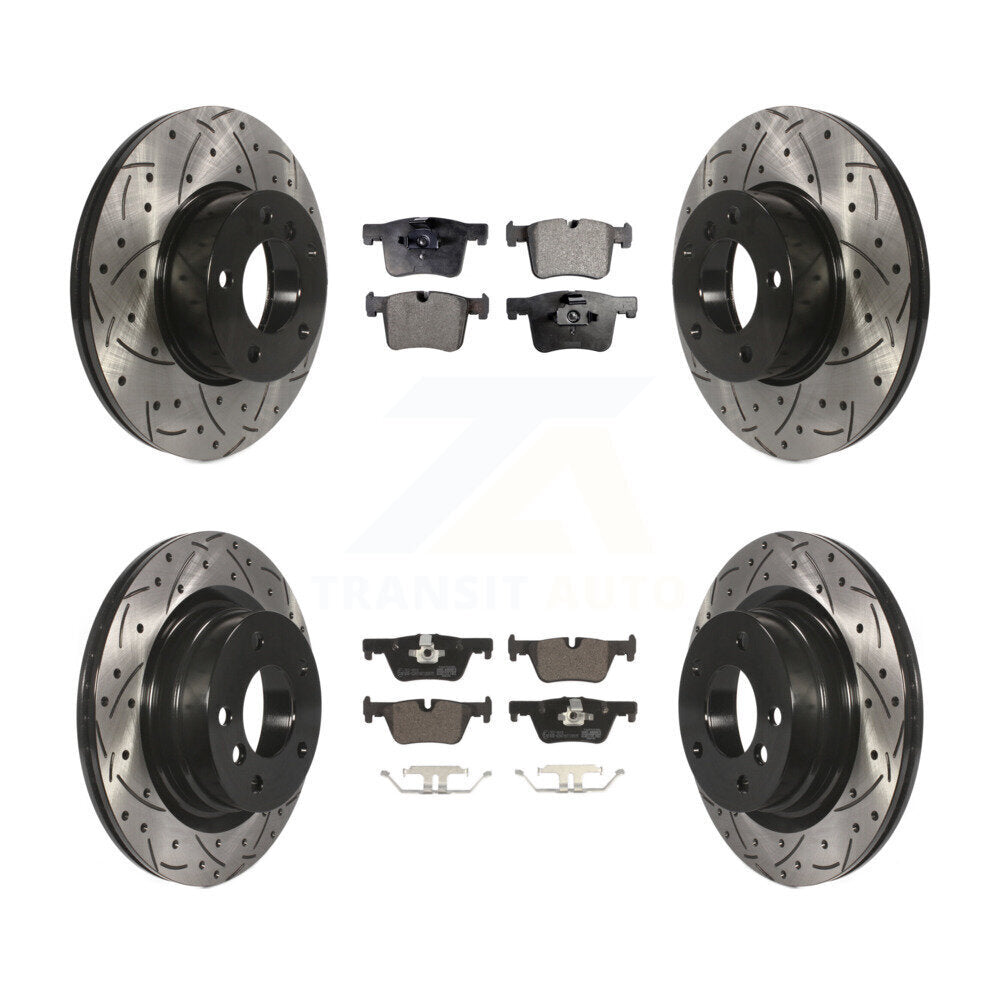 Transit Auto KDT-100349 Disc Brake Kit for 2013-2018 BMW 328d, BMW 320i - Front and Rear