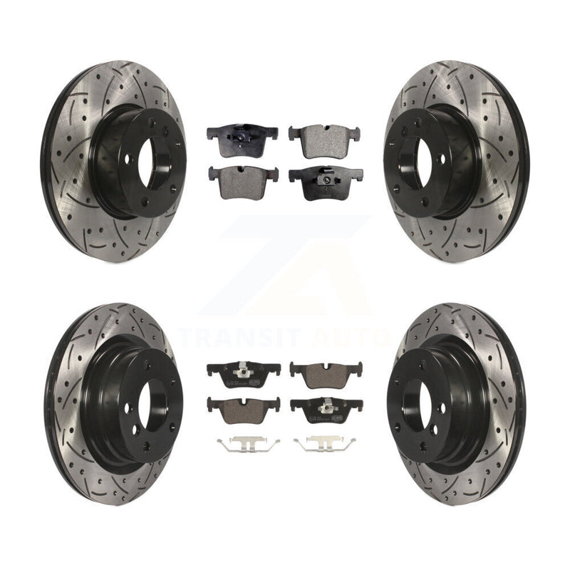 Transit Auto KDT-100349 Disc Brake Kit for 2013-2018 BMW 328d, BMW 320i - Front and Rear