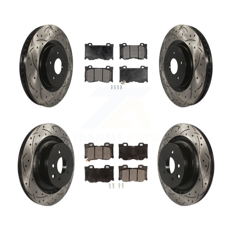 Transit Auto KDT-100352 Disc Brake Kit for 2009-2013 INFINITI G37 - Front and Rear