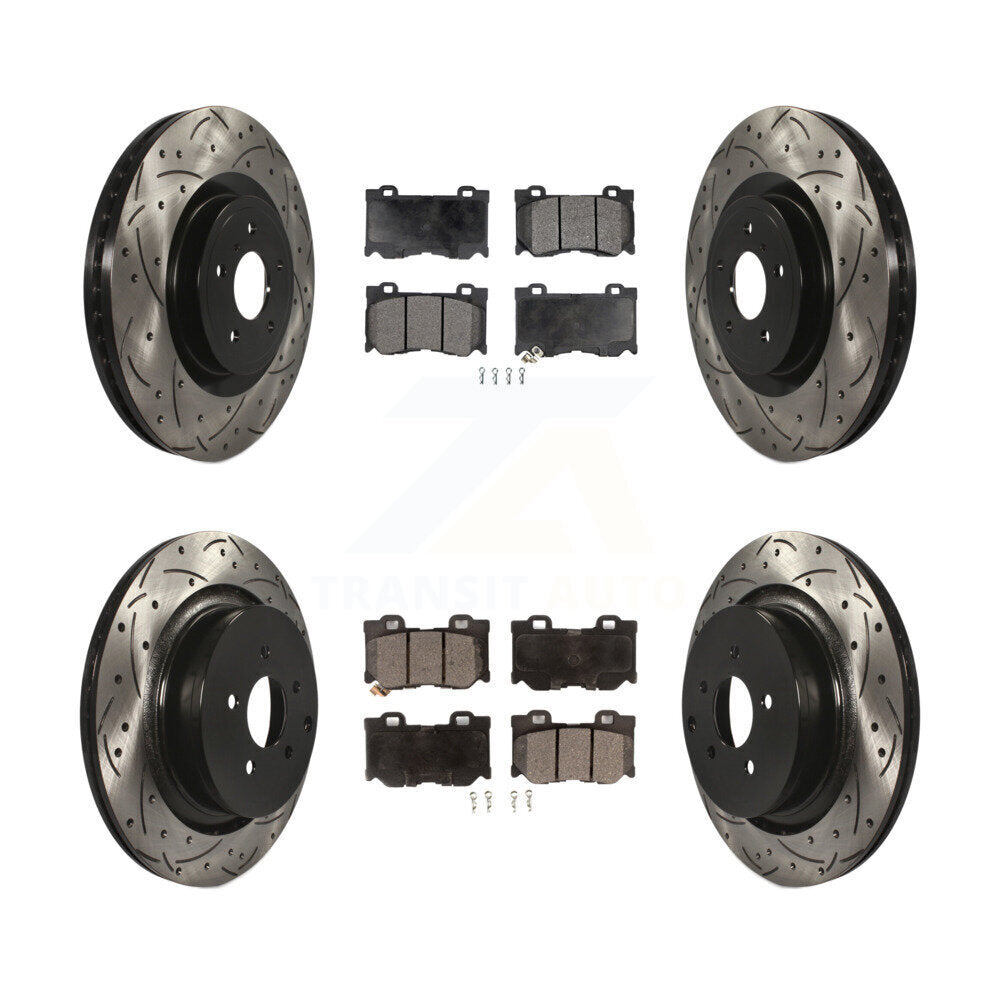 Transit Auto KDT-100353 Disc Brake Kit for 2009-2013 INFINITI FX50 - Front and Rear