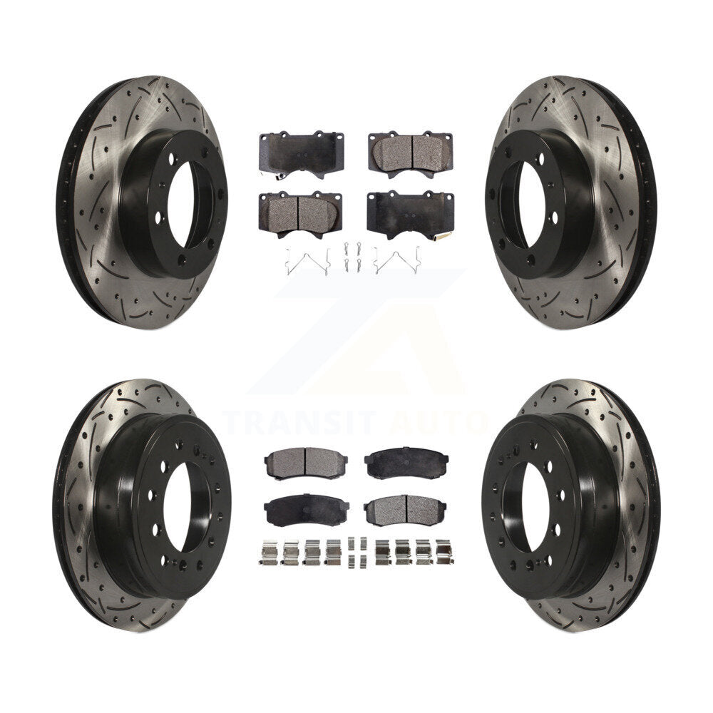 Transit Auto KDT-100356 Disc Brake Kit for 2010-2014 Toyota FJ Cruiser - Front and Rear