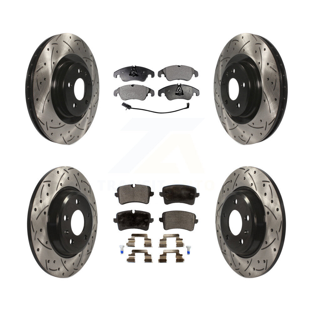 Transit Auto KDT-100358 Disc Brake Kit for 2013 Audi A6 - Front and Rear