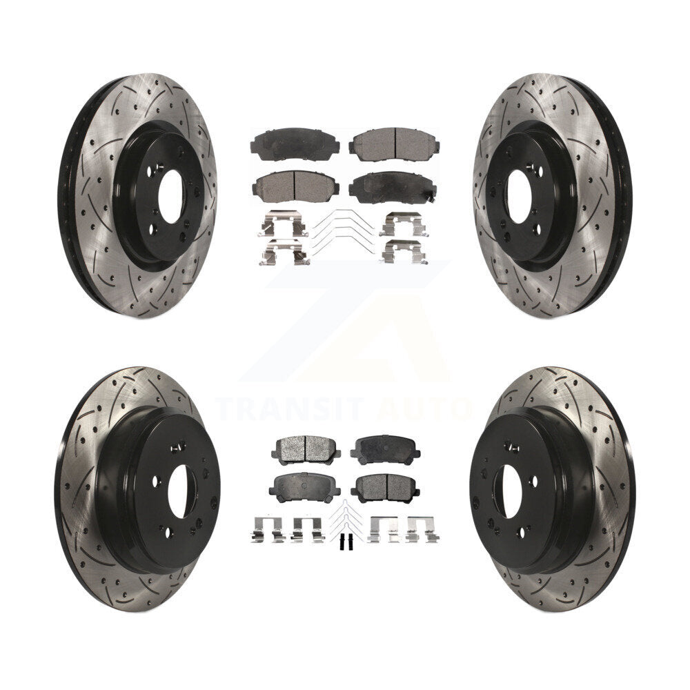 Transit Auto KDT-100362 Disc Brake Kit for 2011-2014 Honda Odyssey - Front and Rear