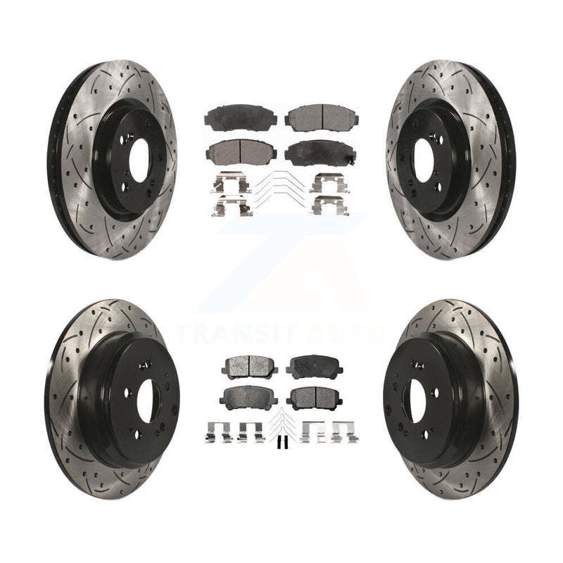 Transit Auto KDT-100362 Disc Brake Kit for 2011-2014 Honda Odyssey - Front and Rear