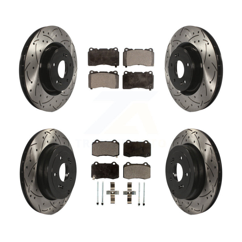 Transit Auto KDT-100363 Disc Brake Kit for 2010-2016 Hyundai Genesis Coupe - Front and Rear