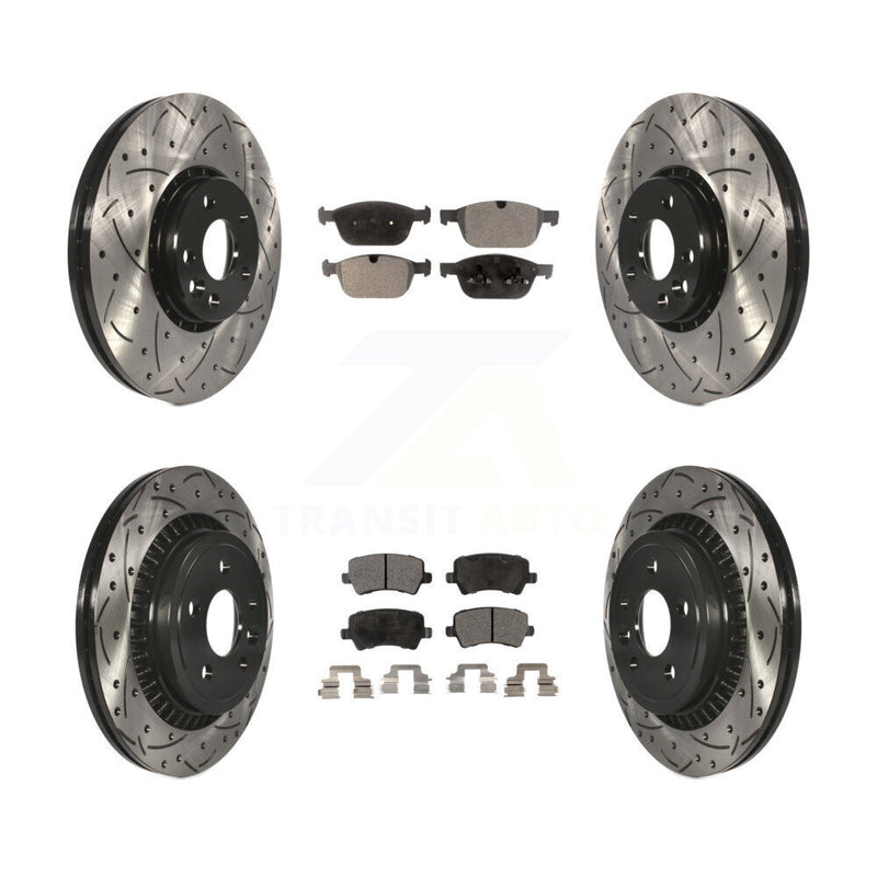 Transit Auto KDT-100365 Disc Brake Kit for 2010-2015 Volvo XC60 - Front and Rear