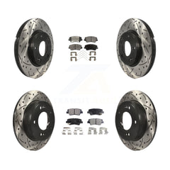 Transit Auto KDT-100376 Disc Brake Kit for 2016-2017 Kia Forte Koup, Hyundai Elantra GT - Front and Rear