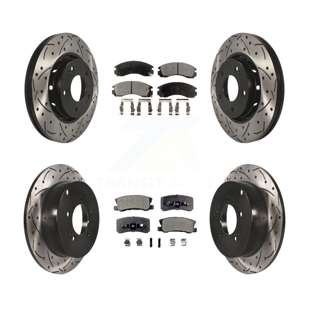 Transit Auto KDT-100382 Disc Brake Kit for 2009-2015 Mitsubishi Lancer - Front and Rear