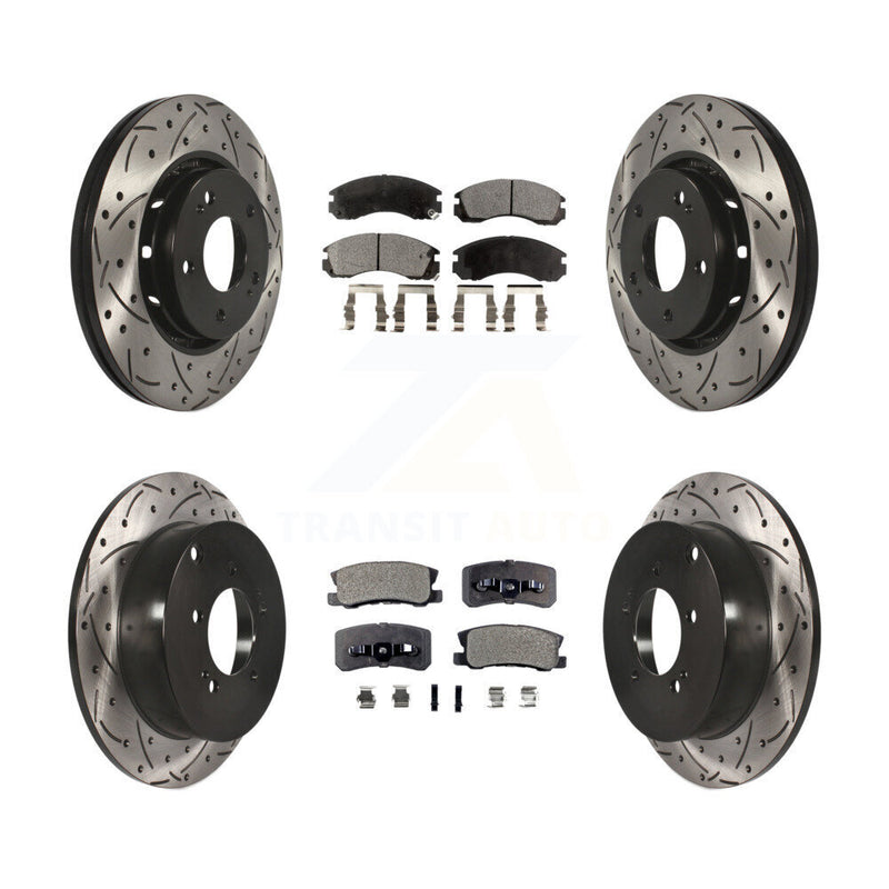 Transit Auto KDT-100382 Disc Brake Kit for 2009-2015 Mitsubishi Lancer - Front and Rear