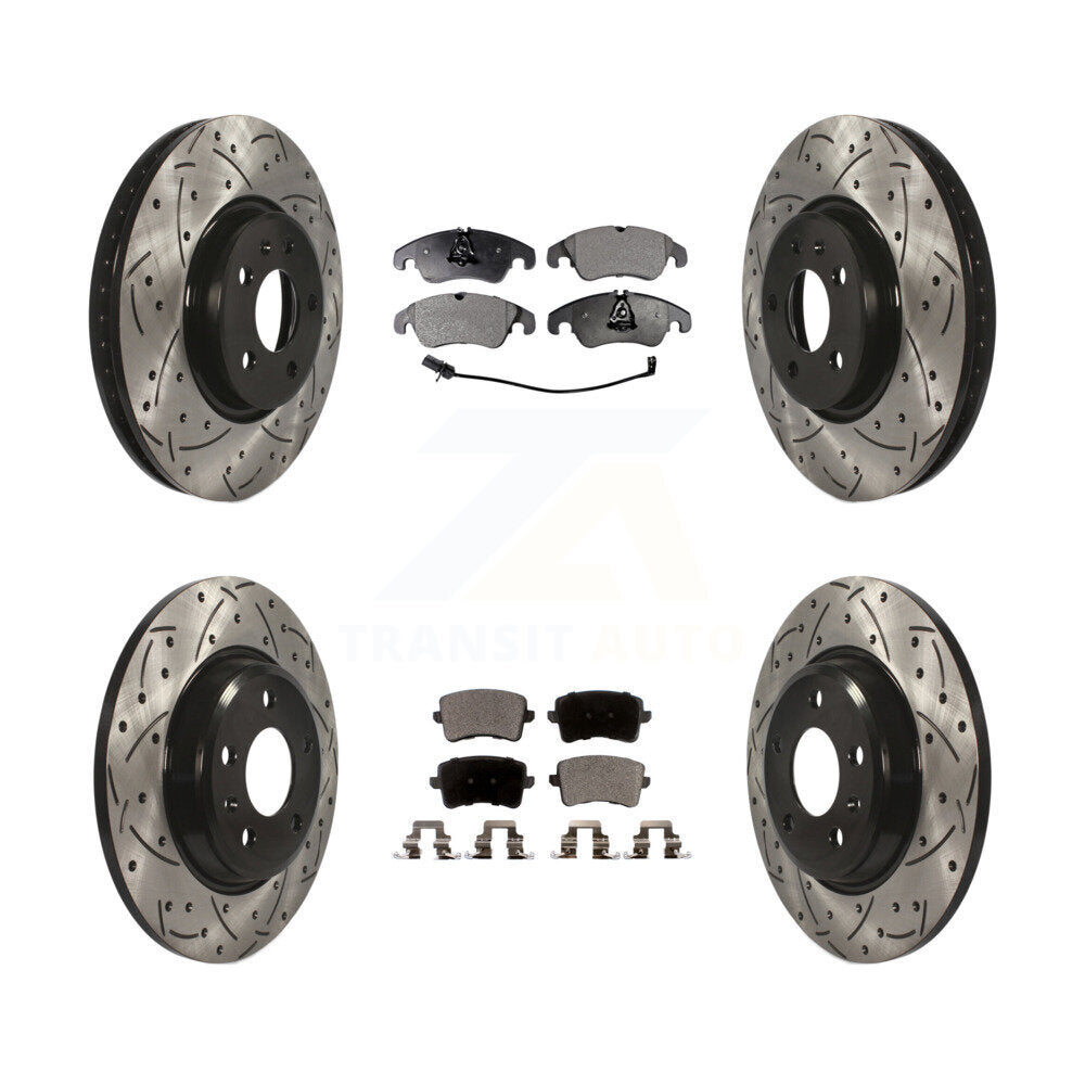 Transit Auto KDT-100383 Disc Brake Kit for 2011-2017 Audi A4 Quattro, Audi A5 and More - Front and Rear