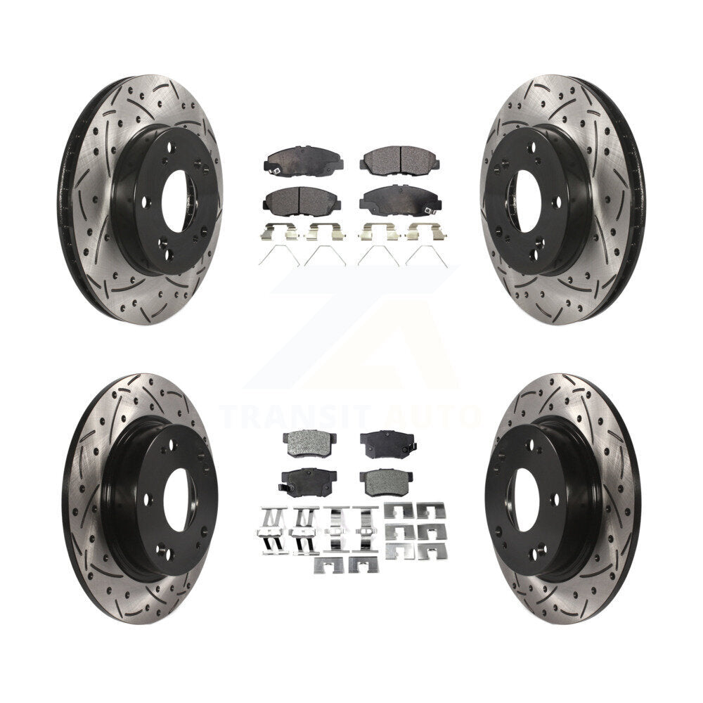 Transit Auto KDT-100387 Disc Brake Kit for 2012-2014 Honda Civic - Front and Rear