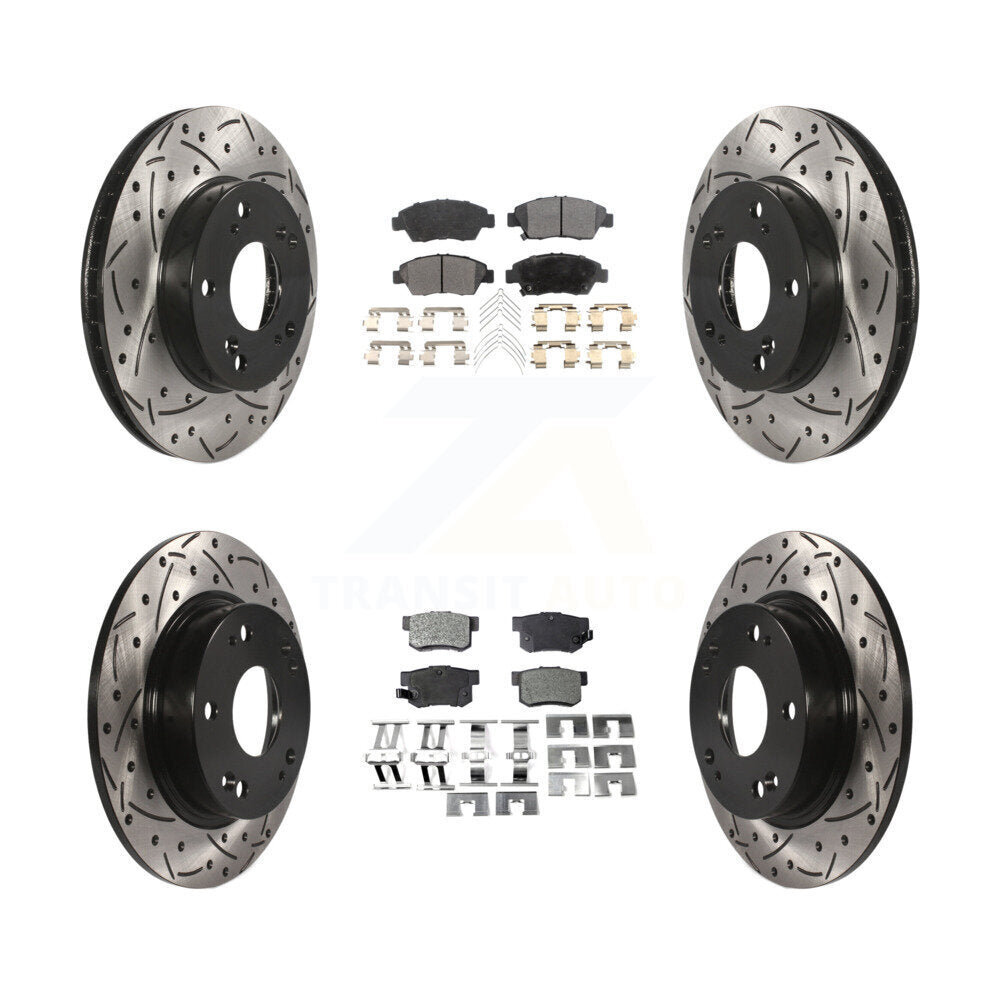 Transit Auto KDT-100388 Disc Brake Kit for 2013-2015 Acura ILX - Front and Rear