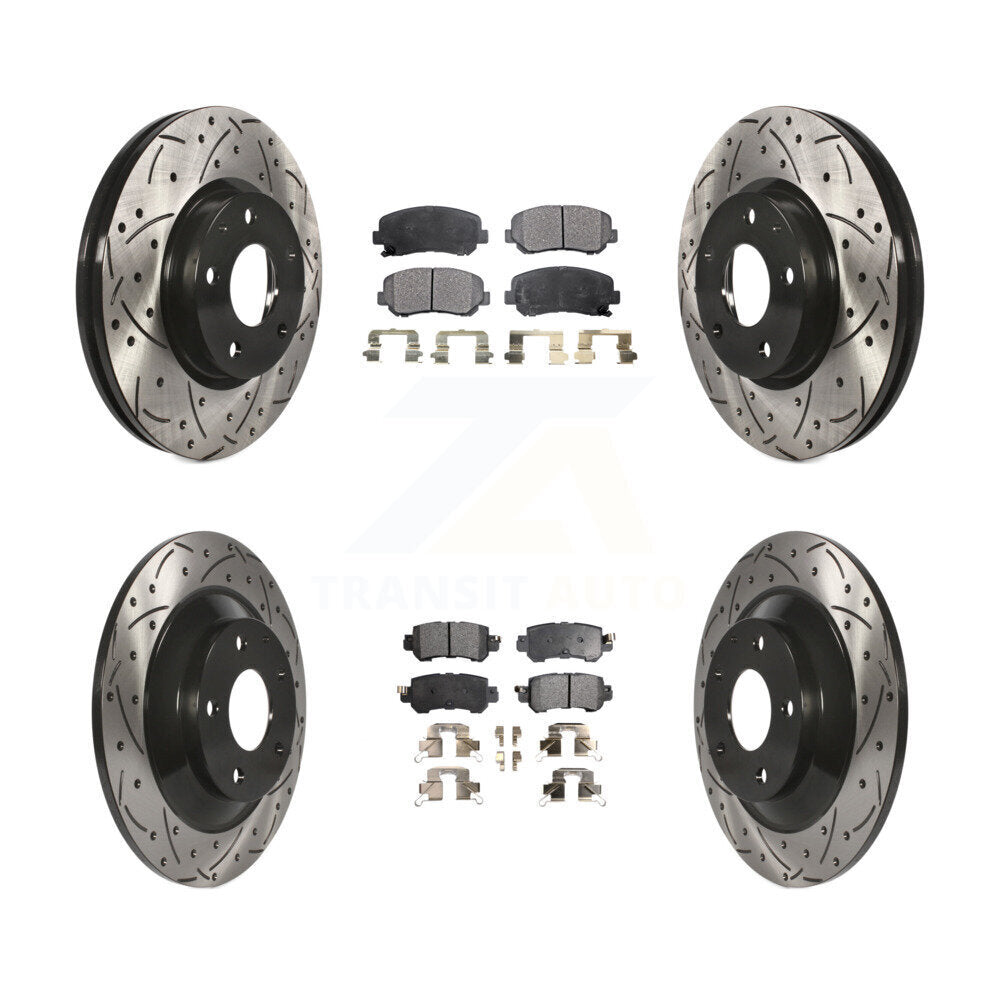 Transit Auto KDT-100391 Disc Brake Kit for 2013-2015 Mazda CX-5 - Front and Rear