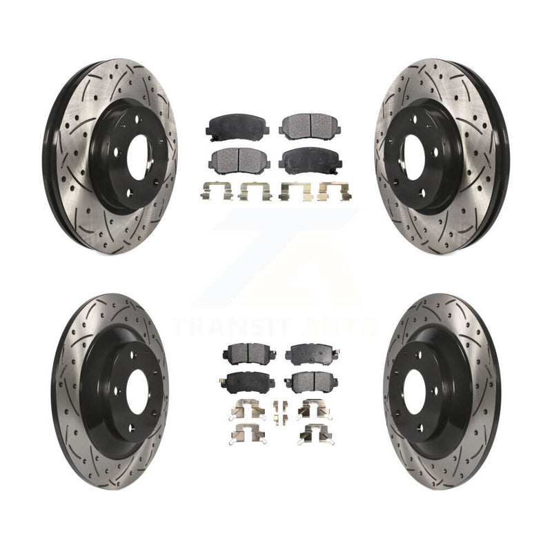 Transit Auto KDT-100391 Disc Brake Kit for 2013-2015 Mazda CX-5 - Front and Rear