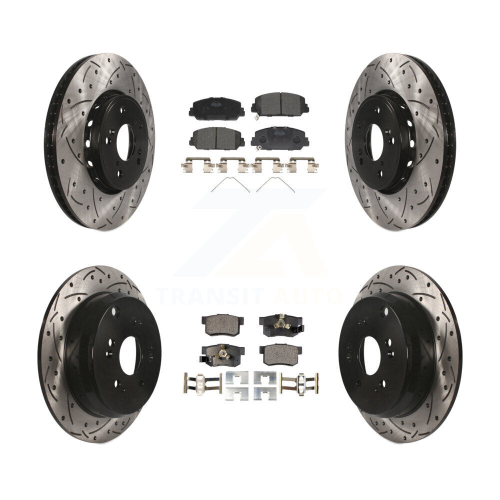 Transit Auto KDT-100393 Disc Brake Kit for 2013-2018 Acura RDX - Front and Rear