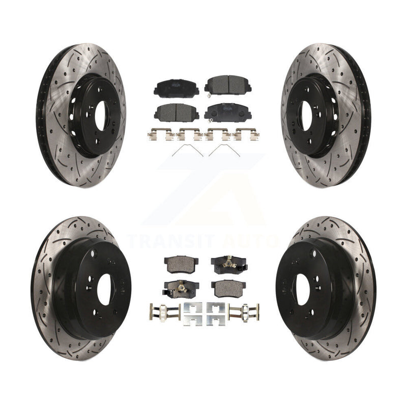 Transit Auto KDT-100393 Disc Brake Kit for 2013-2018 Acura RDX - Front and Rear