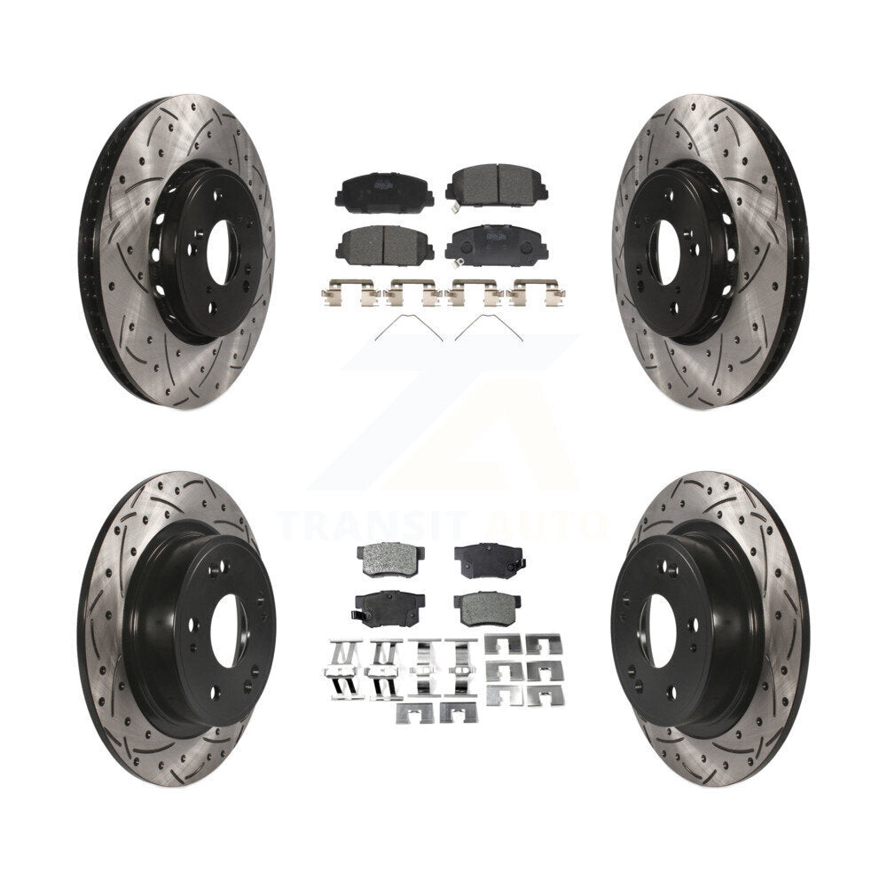 Transit Auto KDT-100394 Disc Brake Kit for 2016 Acura ILX - Front and Rear