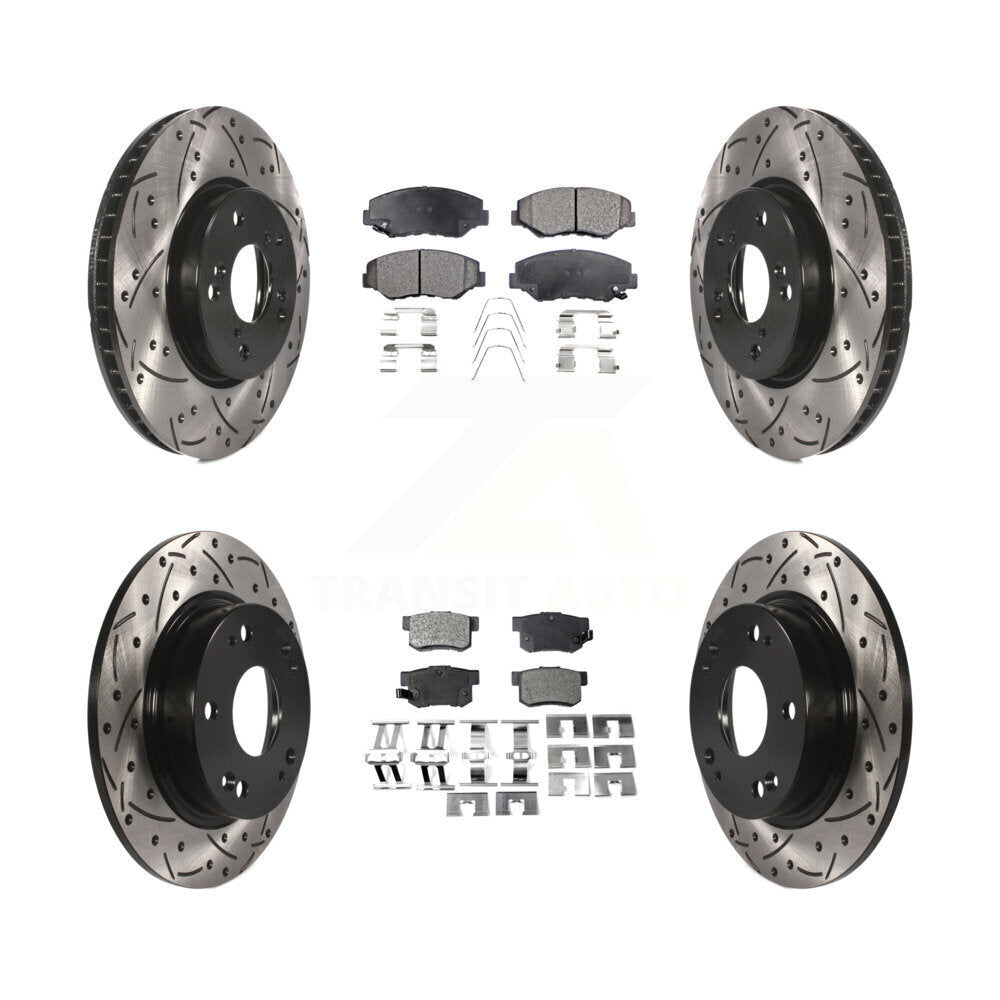 Transit Auto KDT-100396 Disc Brake Kit for 2015 Honda Civic - Front and Rear