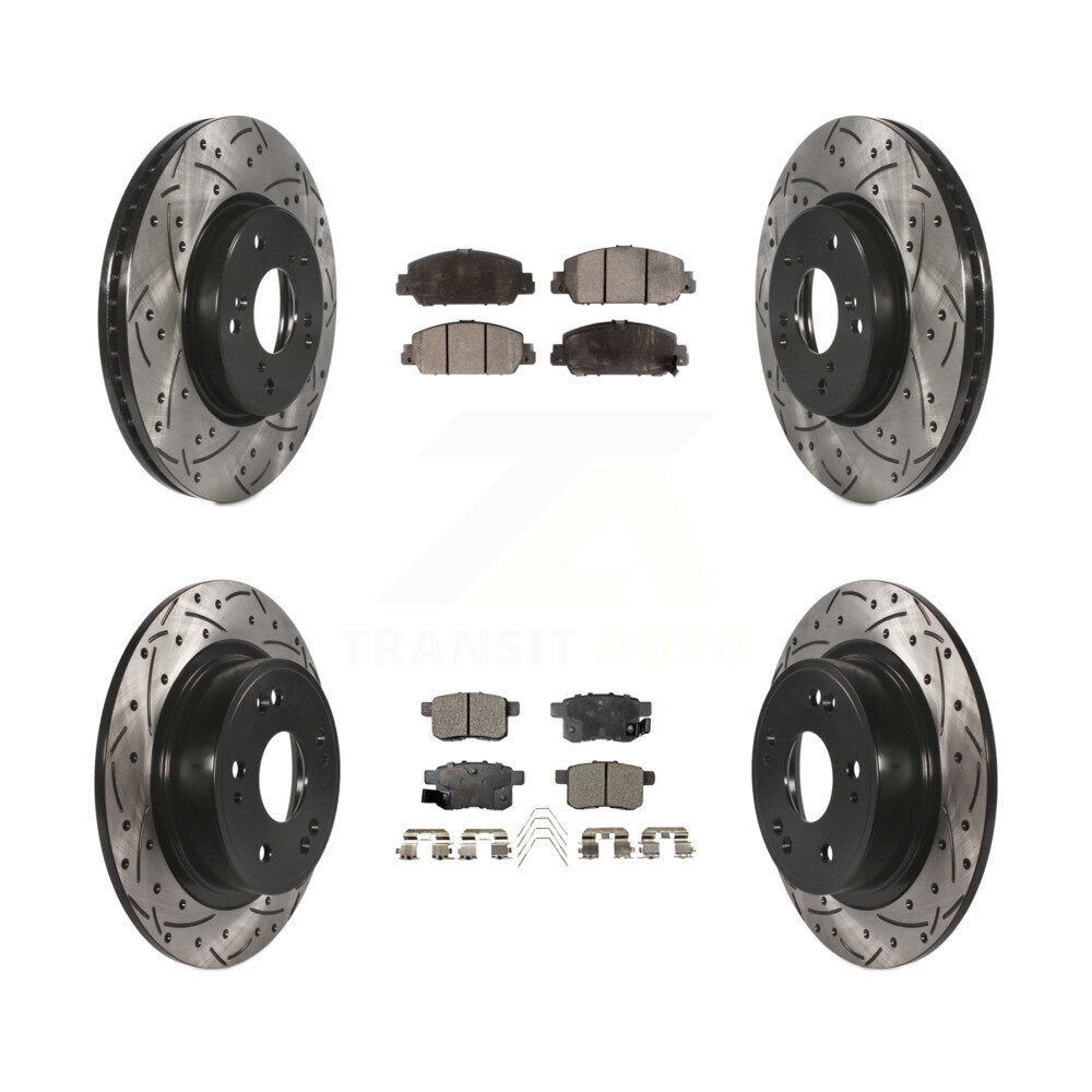 Transit Auto KDT-100398 Disc Brake Kit for 2013-2017 Honda Accord - Front and Rear