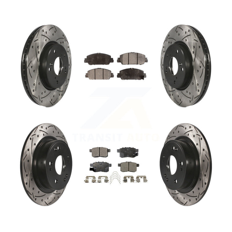 Transit Auto KDT-100398 Disc Brake Kit for 2013-2017 Honda Accord - Front and Rear