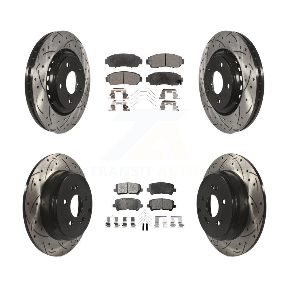 Transit Auto KDT-100399 Disc Brake Kit for 2015-2017 Honda Odyssey - Front and Rear