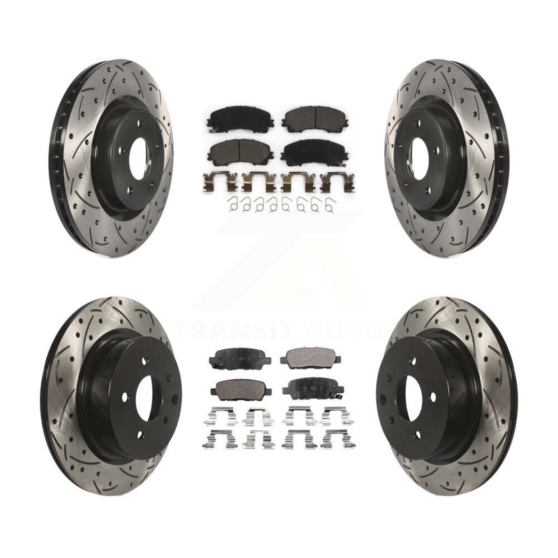 Transit Auto KDT-100402 Disc Brake Kit for 2016-2017 INFINITI QX50 - Front and Rear